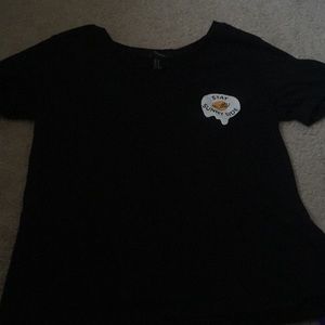 F21 BLACK GRAPHIC TEE